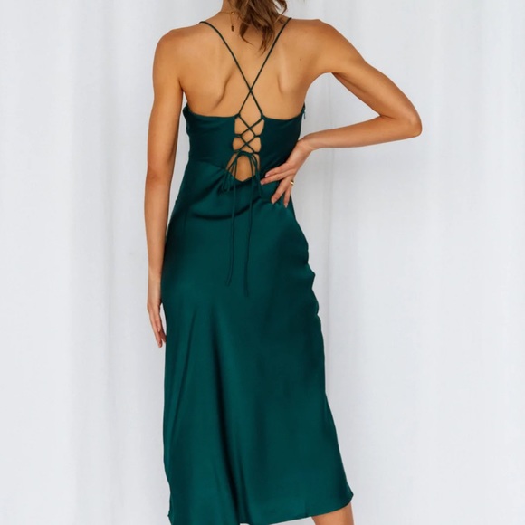 WEDDING GUEST MIDI DRESS *THE 3rd PICTURE IS THE COLOR GREEN OF THE FIRST DRESS* - Picture 2 of 3